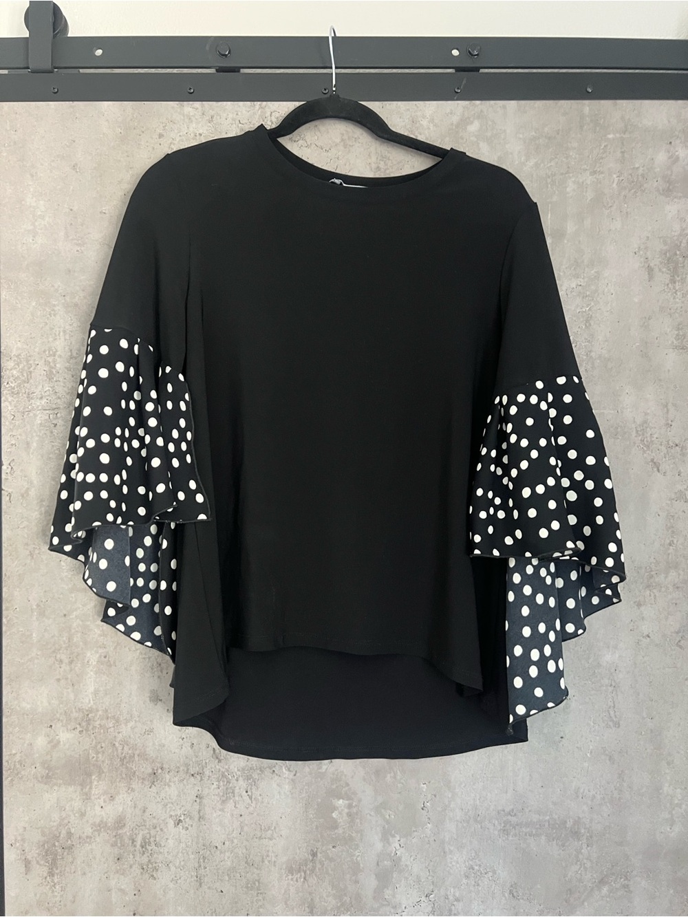 Black with White Polka Dot shirt